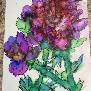 Alcohol ink painting
